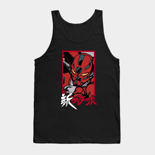 Shin Getter Robo - Flat Color Style Tank Top by Verethor